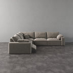 CloudLuxe Corner 5-Piece Modular Recliner Sectional