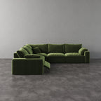 CloudLuxe Corner 5-Piece Modular Recliner Sectional