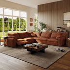 CloudLuxe Corner 5-Piece Modular Recliner Sectional