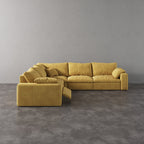 CloudLuxe Corner 5-Piece Modular Recliner Sectional-Corduroy