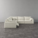 CloudLuxe Corner 5-Piece Modular Recliner Sectional