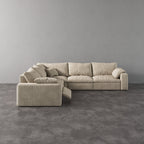 CloudLuxe Corner 5-Piece Modular Recliner Sectional