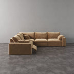 CloudLuxe Corner 5-Piece Modular Recliner Sectional