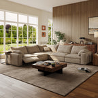 CloudLuxe Corner 5-Piece Modular Recliner Sectional