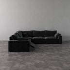 CloudLuxe Corner 5-Piece Modular Recliner Sectional