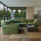 CloudLuxe Corner 5-Piece Modular Recliner Sectional