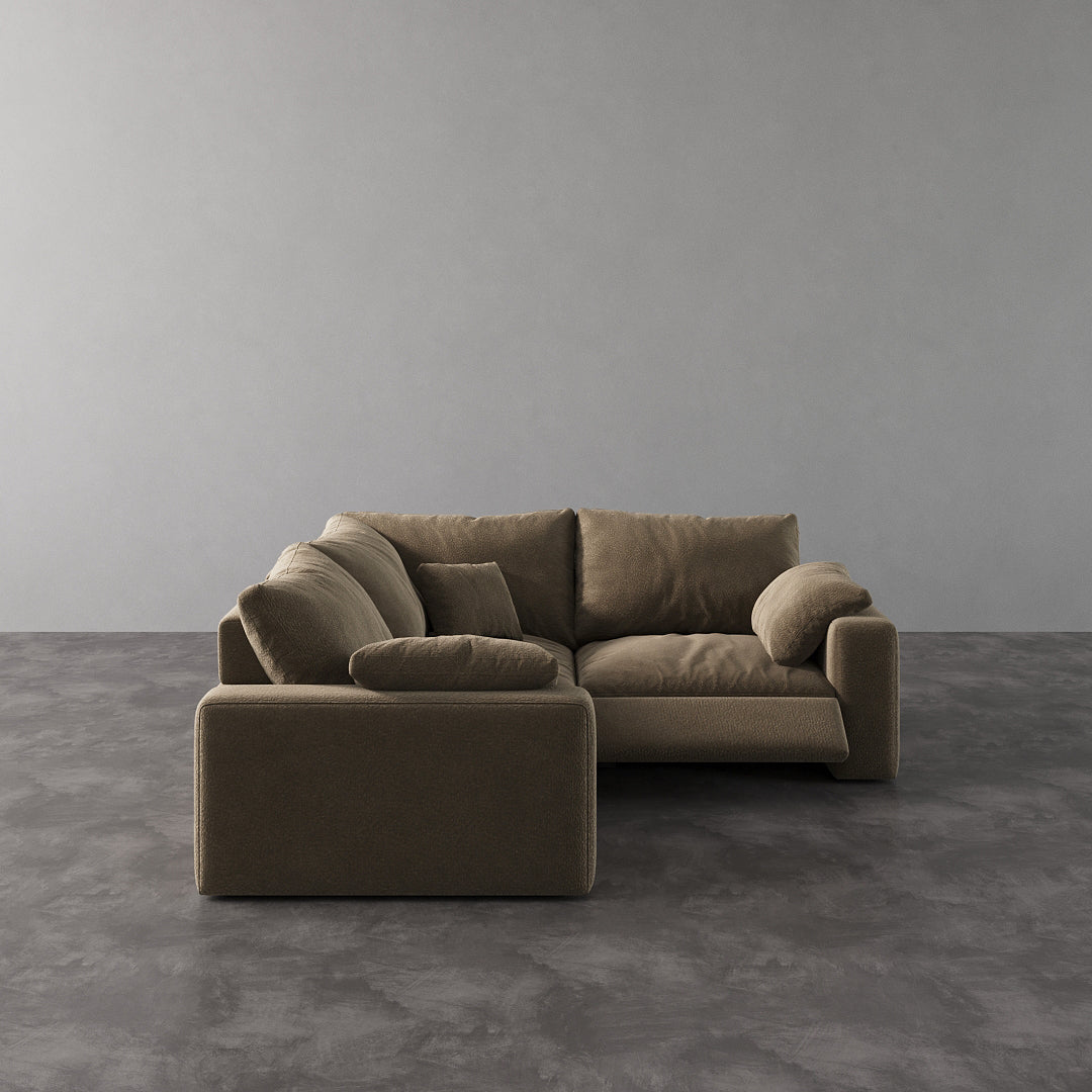 CloudLuxe Corner 3-Piece Modular Recliner Sectional
