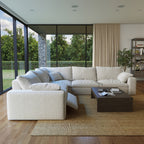 CloudLuxe Corner 5-Piece Modular Recliner Sectional