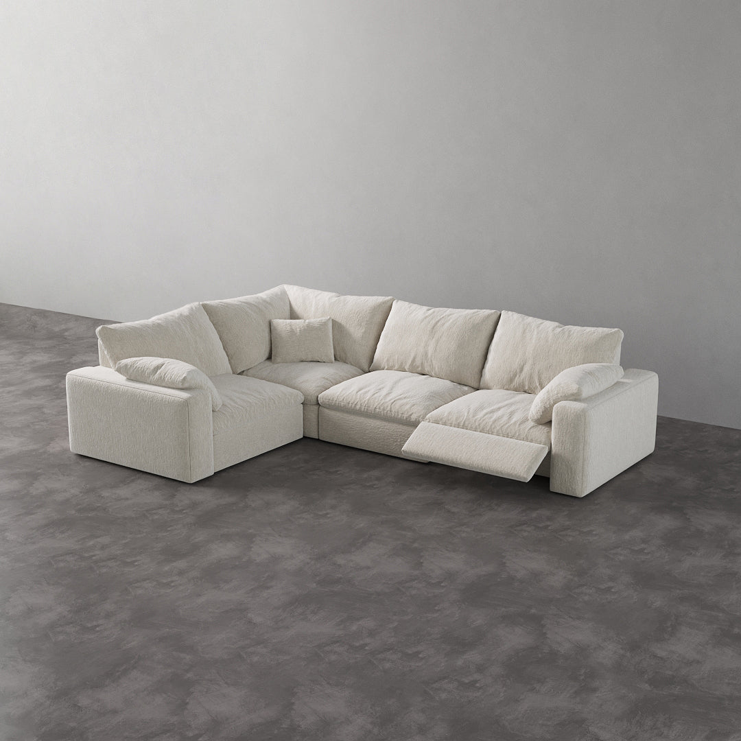 CloudLuxe L-Shape 4-Piece Modular Recliner Sectional