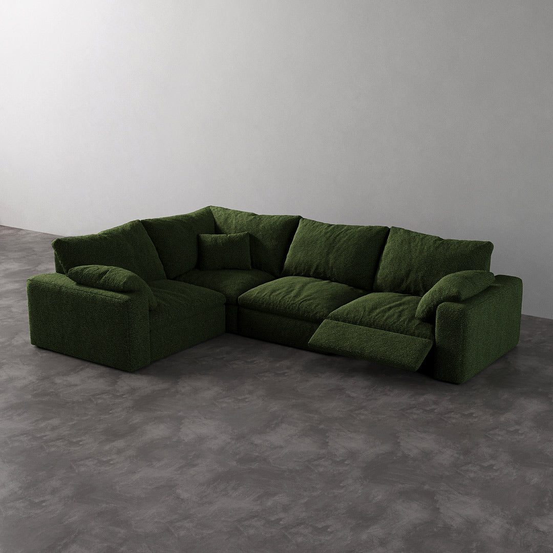 CloudLuxe L-Shape 4-Piece Modular Recliner Sectional