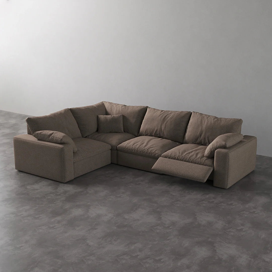 CloudLuxe L-Shape 4-Piece Modular Recliner Sectional