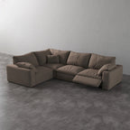 CloudLuxe L-Shape 4-Piece Modular Recliner Sectional-Linen