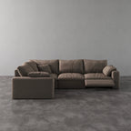 CloudLuxe L-Shape 4-Piece Modular Recliner Sectional-Linen