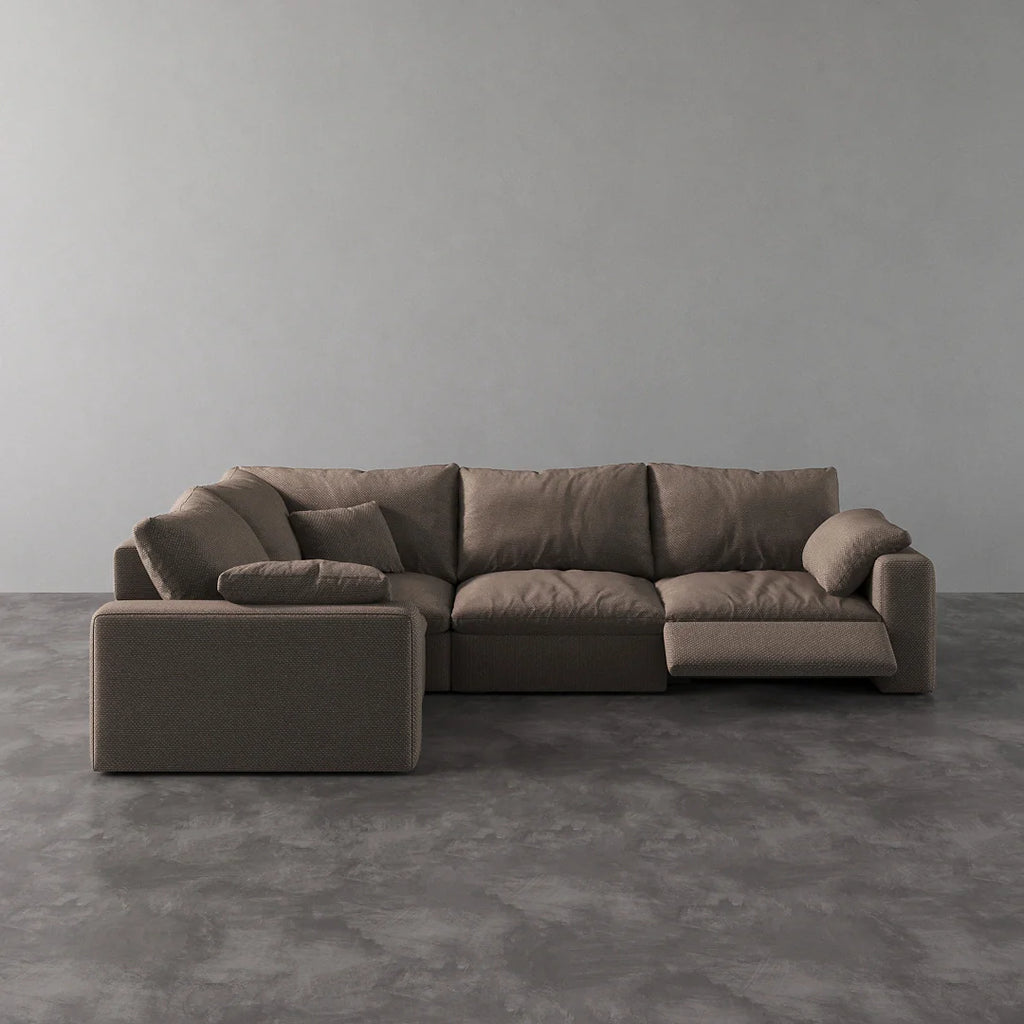 CloudLuxe L-Shape 4-Piece Modular Recliner Sectional
