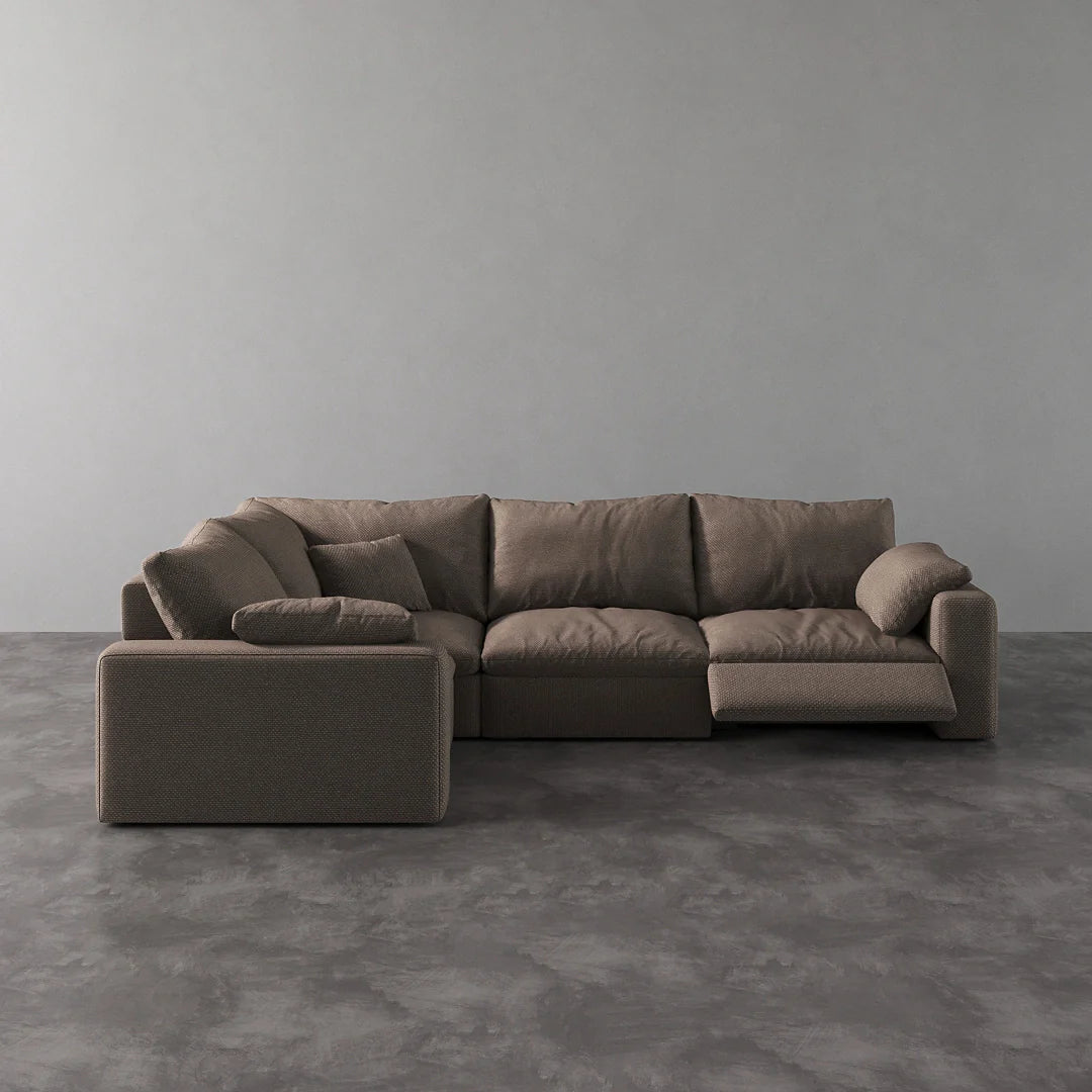 CloudLuxe L-Shape 4-Piece Modular Recliner Sectional