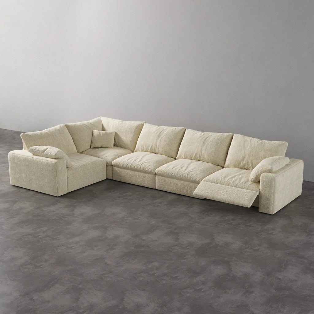 CloudLuxe L-Shape 5-Piece Modular Recliner Sectional