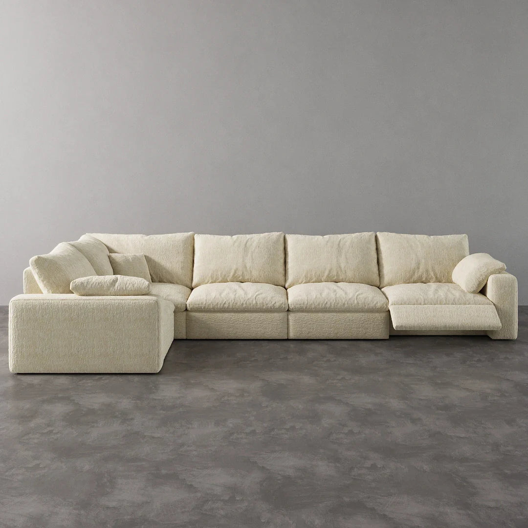 CloudLuxe L-Shape 5-Piece Modular Recliner Sectional
