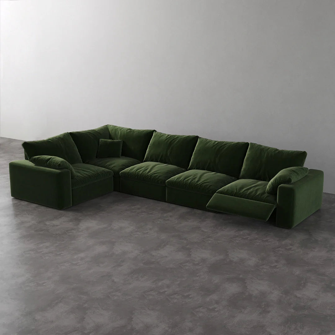 CloudLuxe L-Shape 5-Piece Modular Recliner Sectional