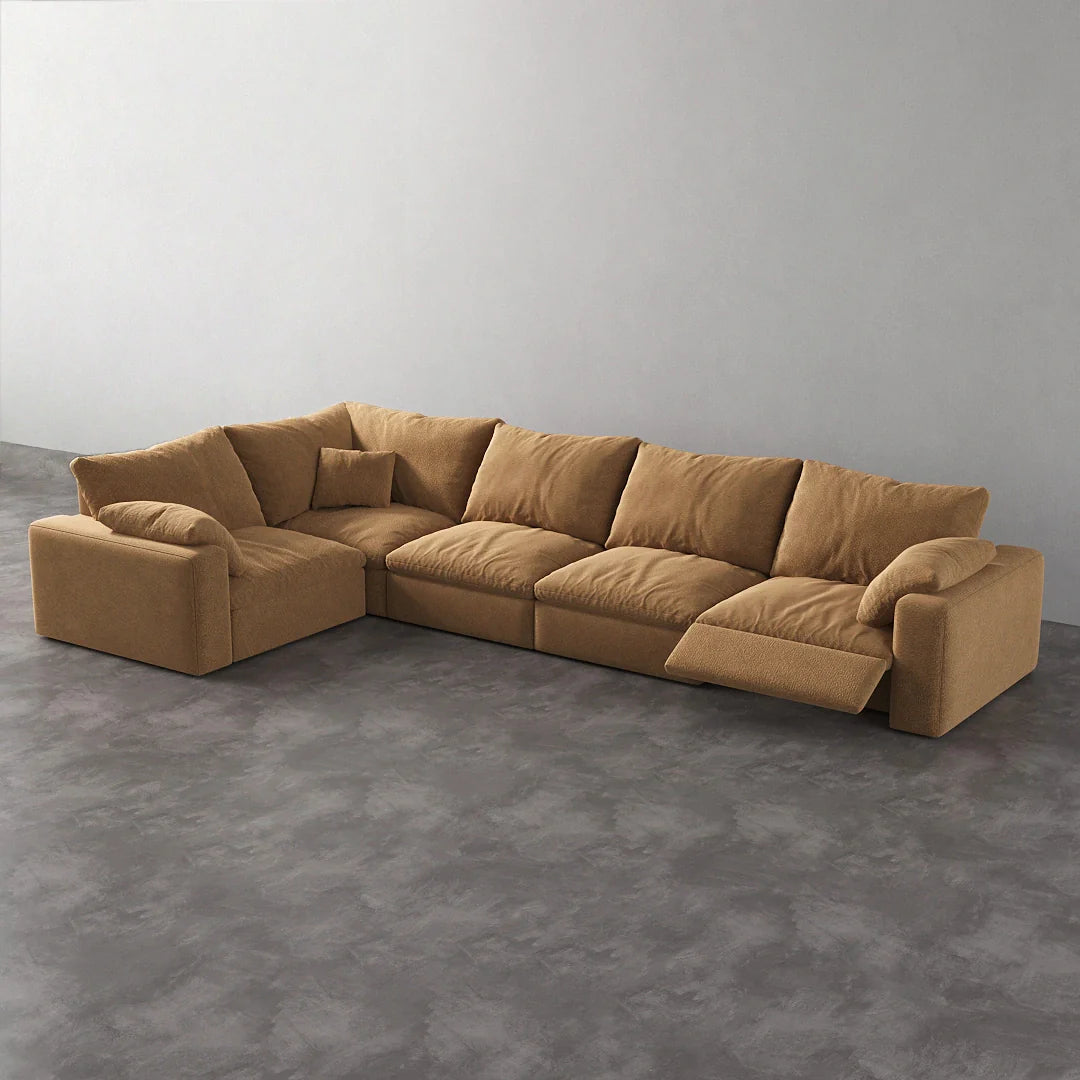 CloudLuxe L-Shape 5-Piece Modular Recliner Sectional