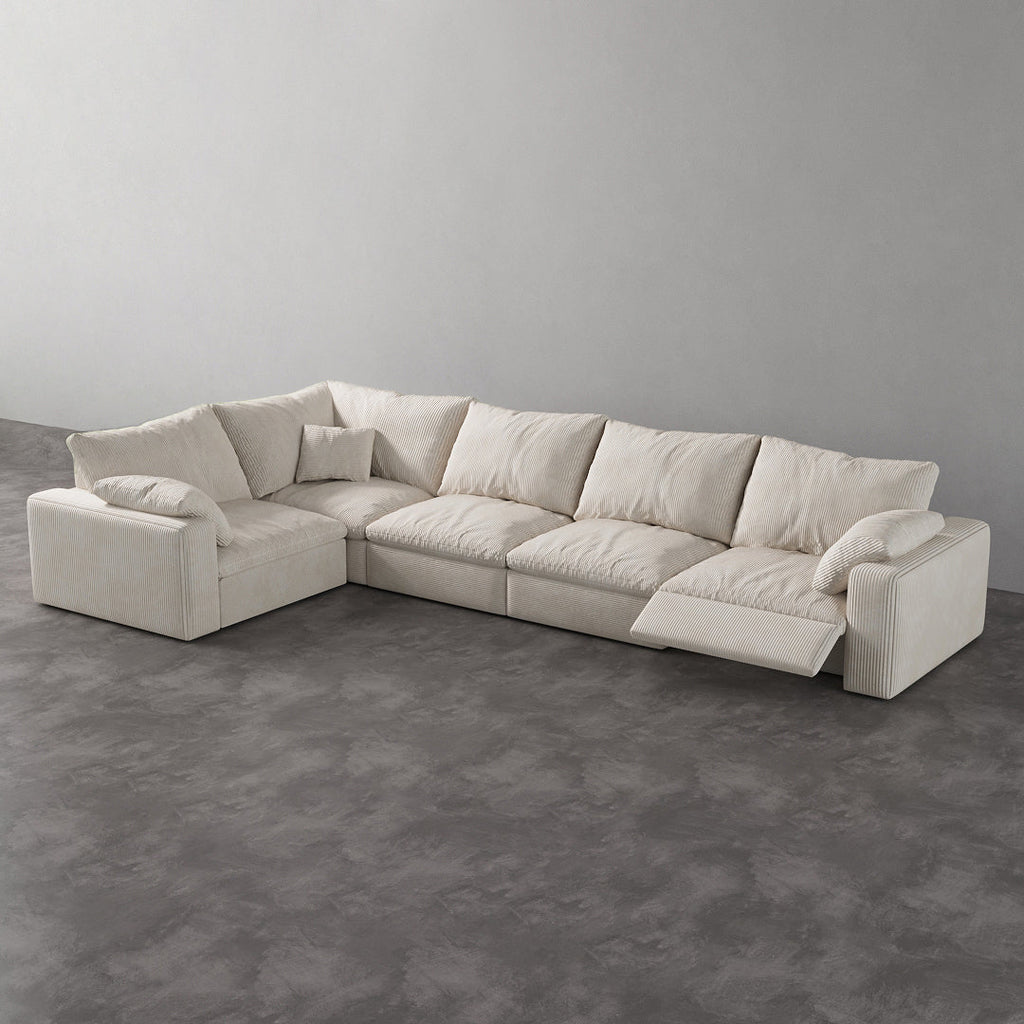 CloudLuxe L-Shape 5-Piece Modular Recliner Sectional