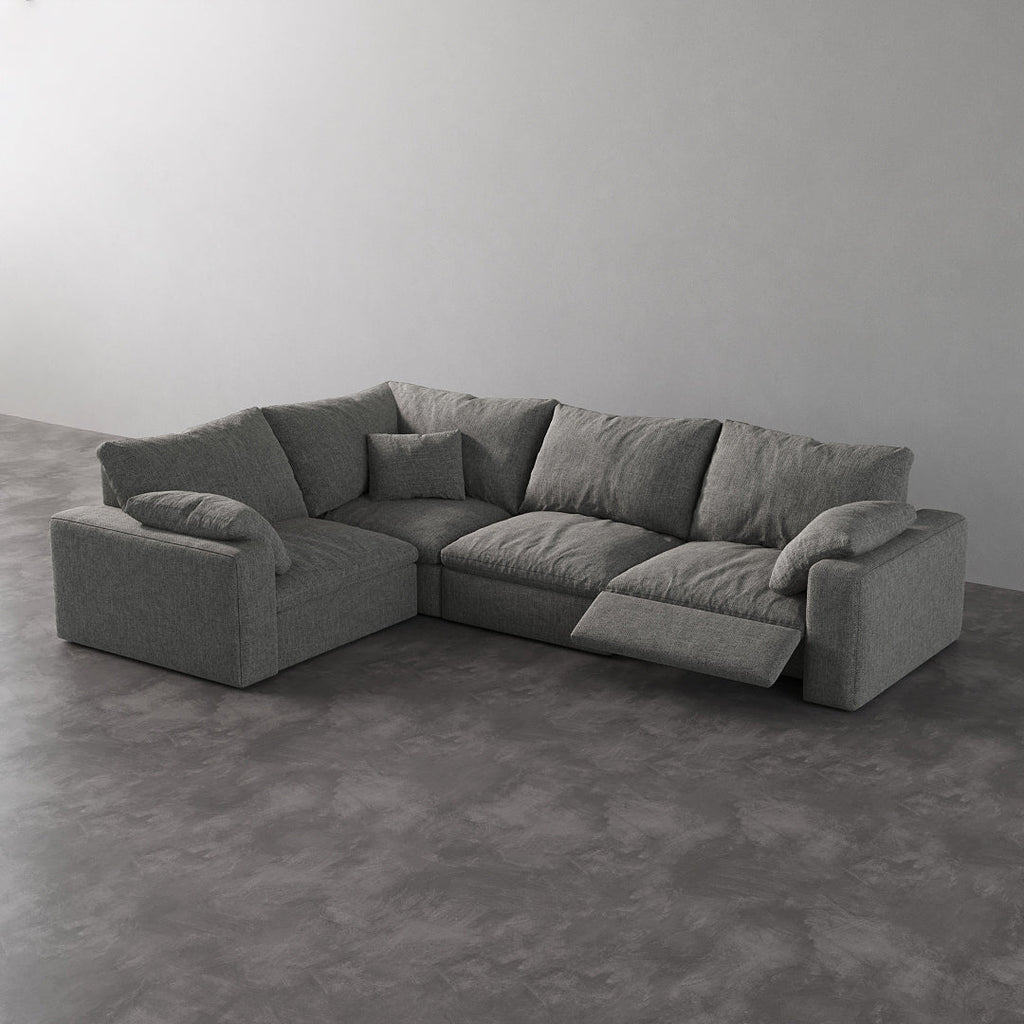 CloudLuxe L-Shape 4-Piece Modular Recliner Sectional