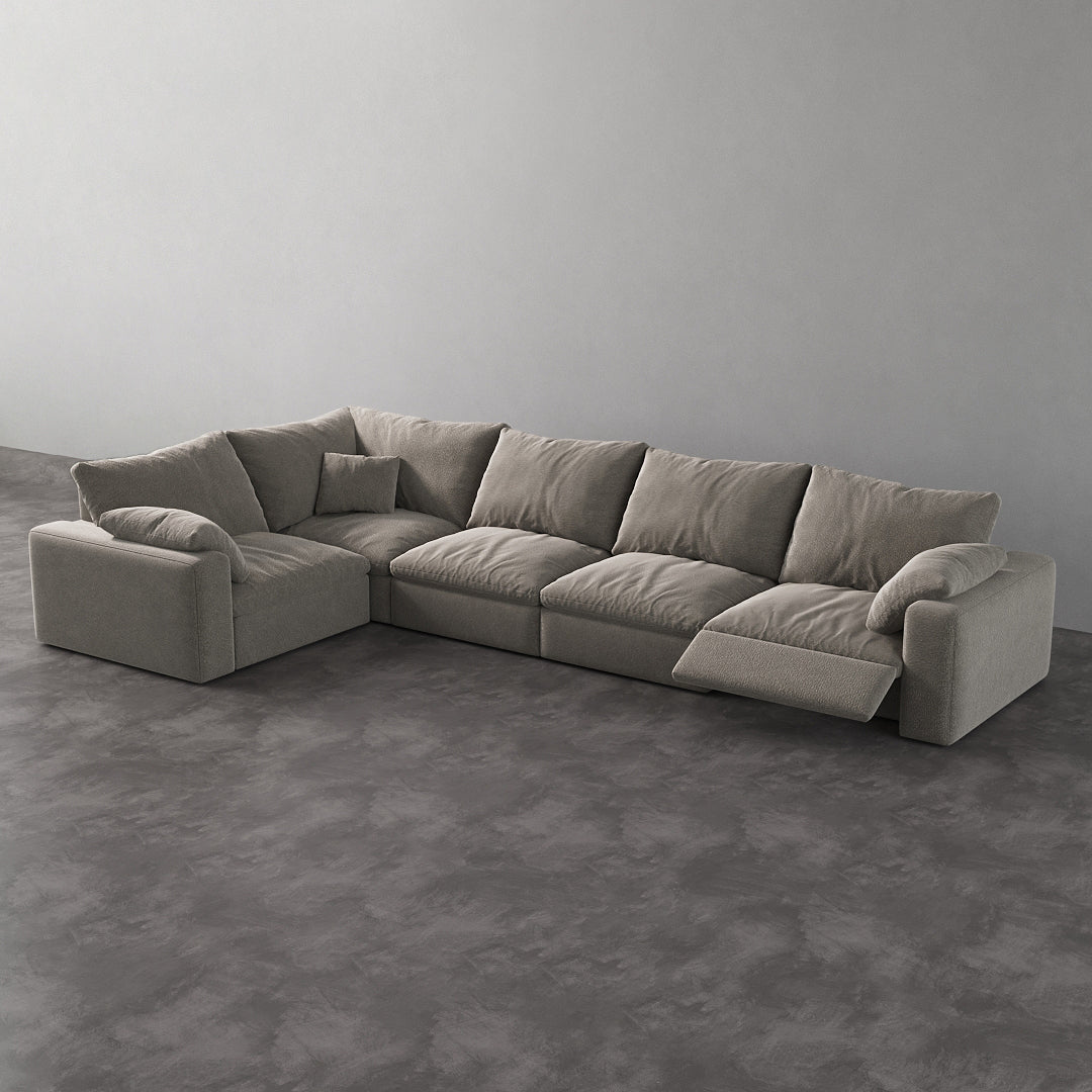 CloudLuxe L-Shape 5-Piece Modular Recliner Sectional-Pet-Friendly