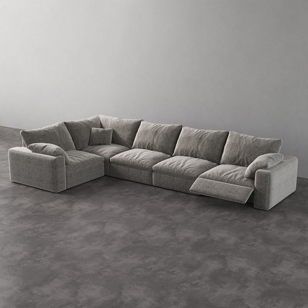 CloudLuxe L-Shape 5-Piece Modular Recliner Sectional