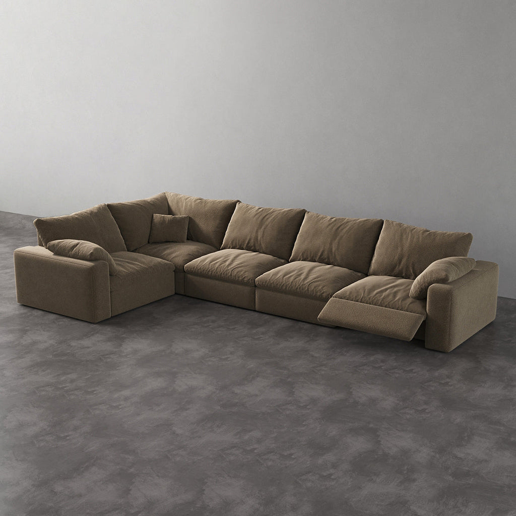 CloudLuxe L-Shape 5-Piece Modular Recliner Sectional