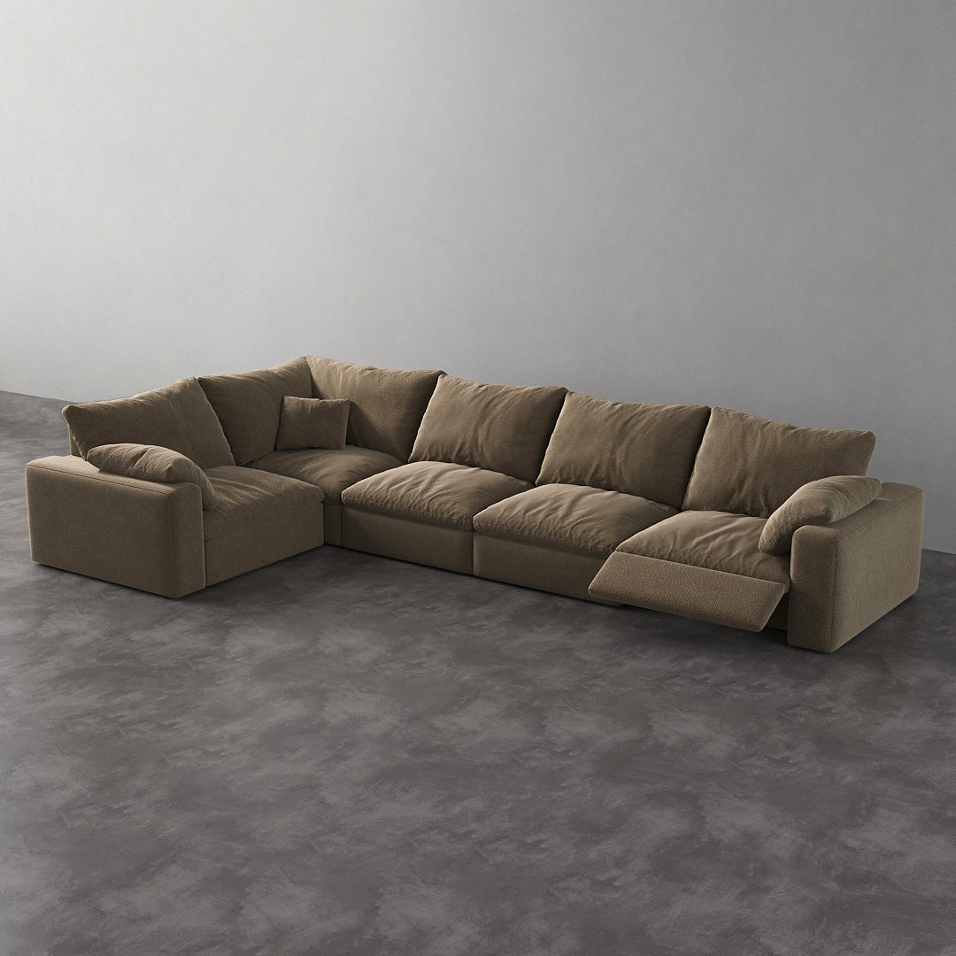 CloudLuxe L-Shape 5-Piece Modular Recliner Sectional