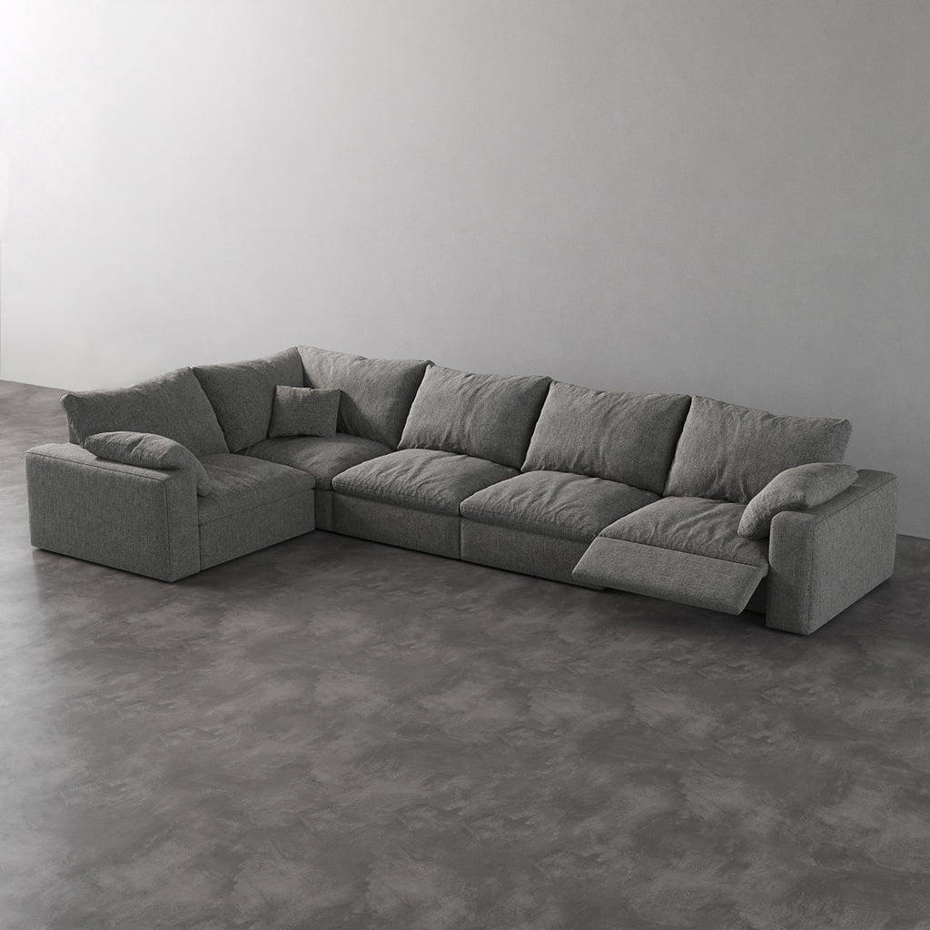 CloudLuxe L-Shape 5-Piece Modular Recliner Sectional
