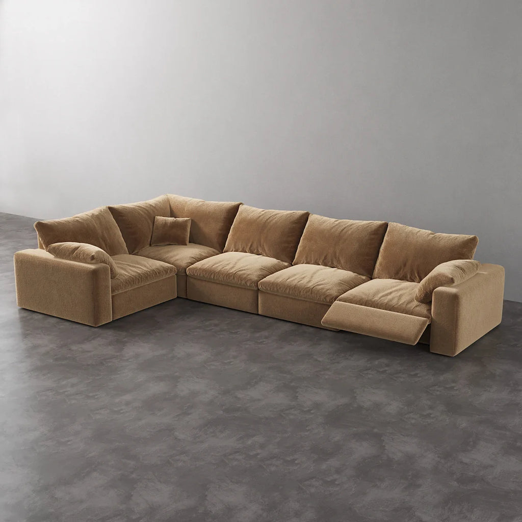 CloudLuxe L-Shape 5-Piece Modular Recliner Sectional