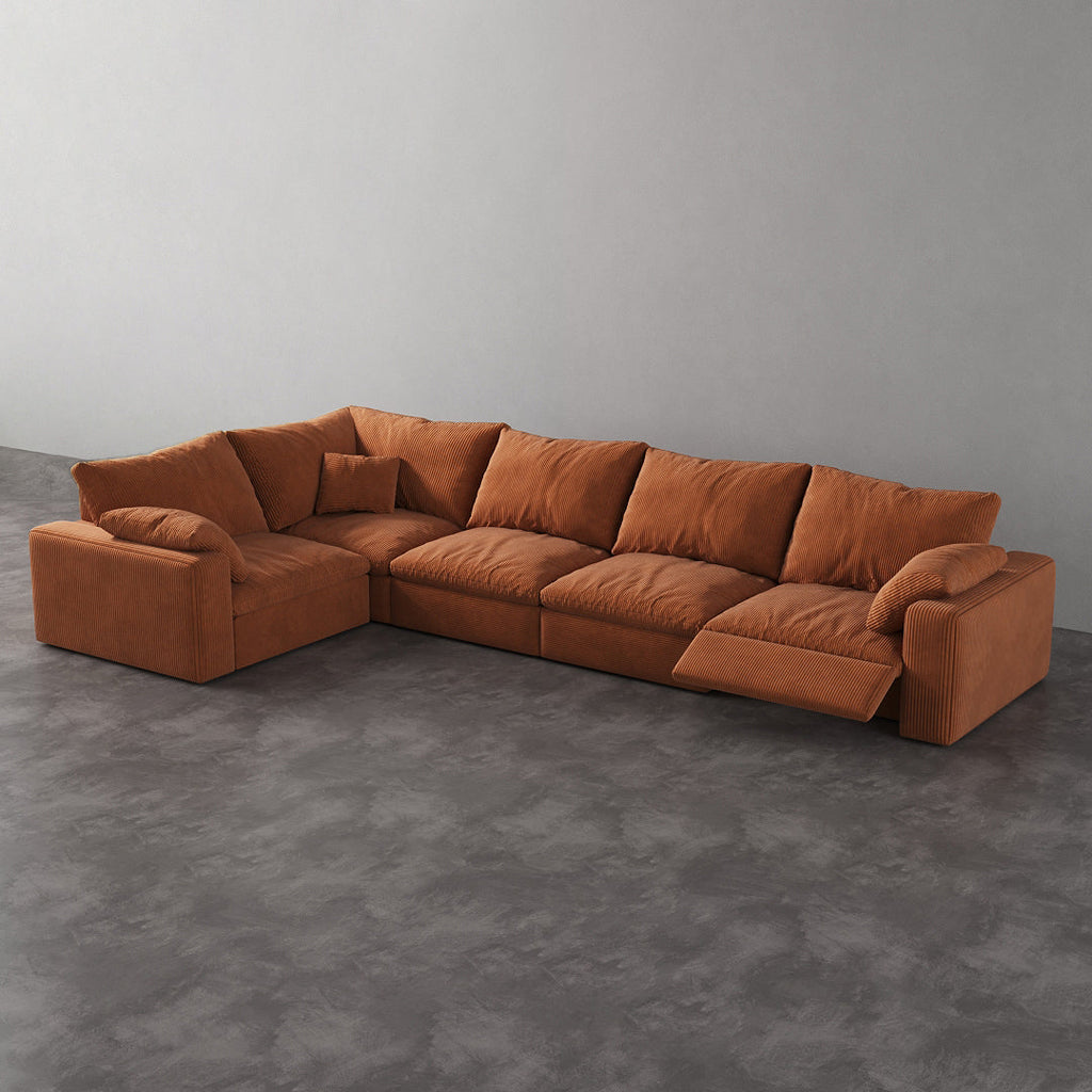 CloudLuxe L-Shape 5-Piece Modular Recliner Sectional