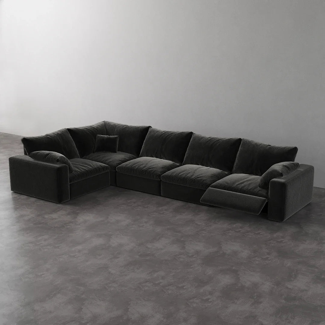 CloudLuxe L-Shape 5-Piece Modular Recliner Sectional