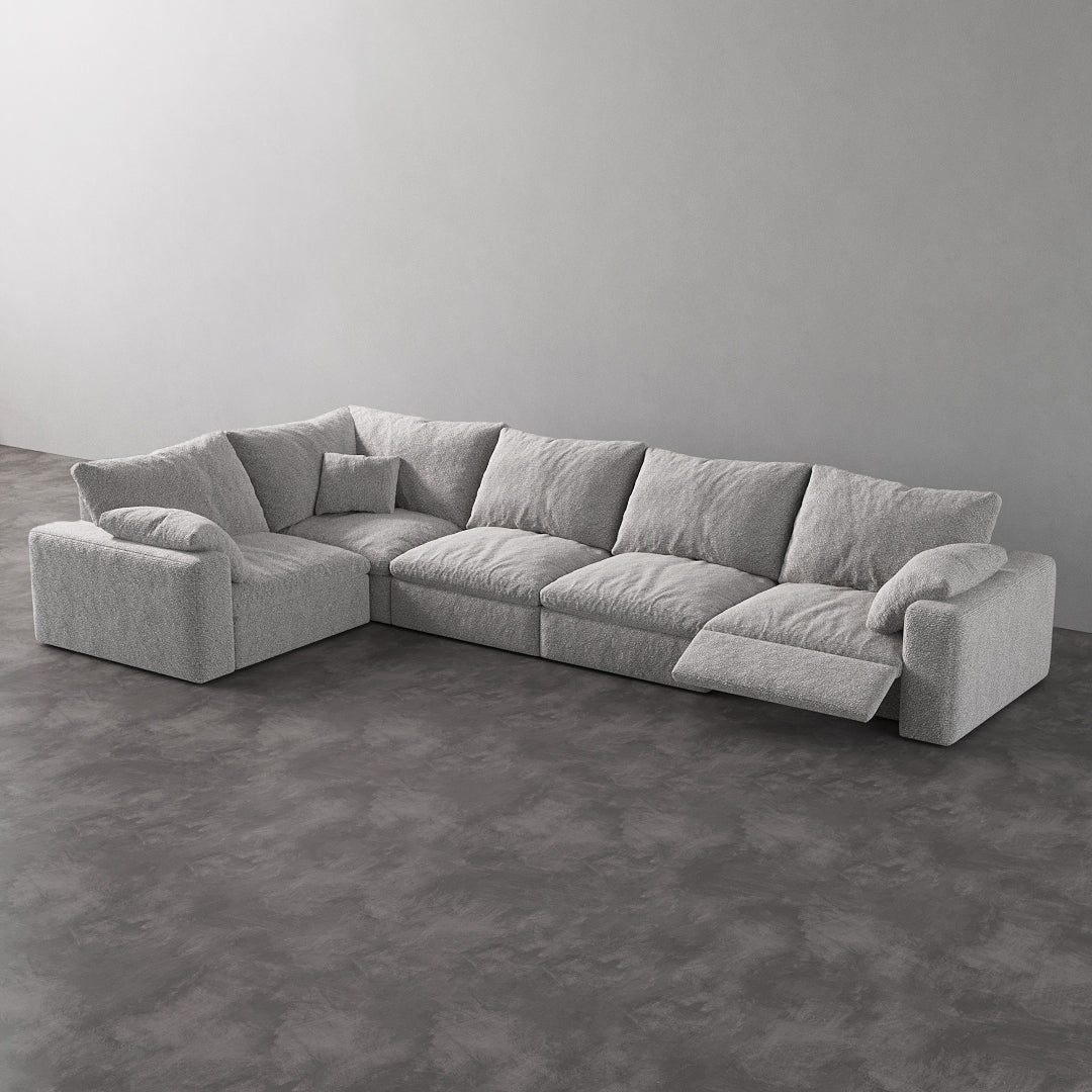 CloudLuxe L-Shape 5-Piece Modular Recliner Sectional
