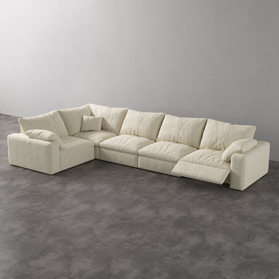 CloudLuxe L-Shape 5-Piece Modular Recliner Sectional