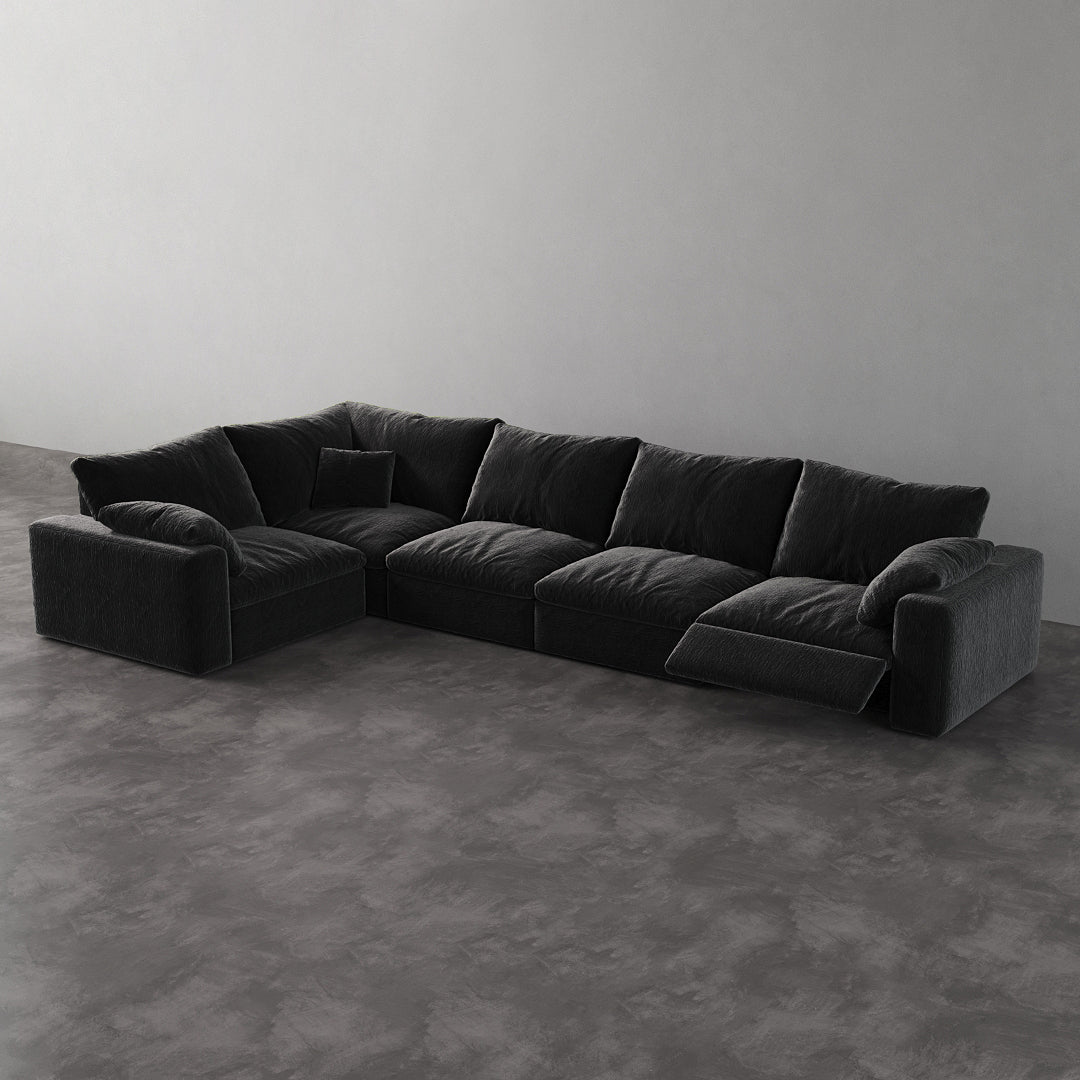 CloudLuxe L-Shape 5-Piece Modular Recliner Sectional