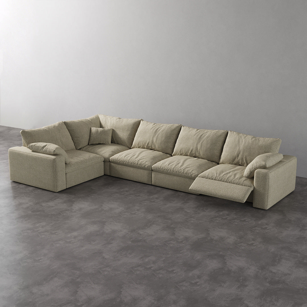 CloudLuxe L-Shape 5-Piece Modular Recliner Sectional