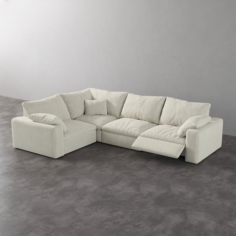CloudLuxe L-Shape 4-Piece Modular Recliner Sectional