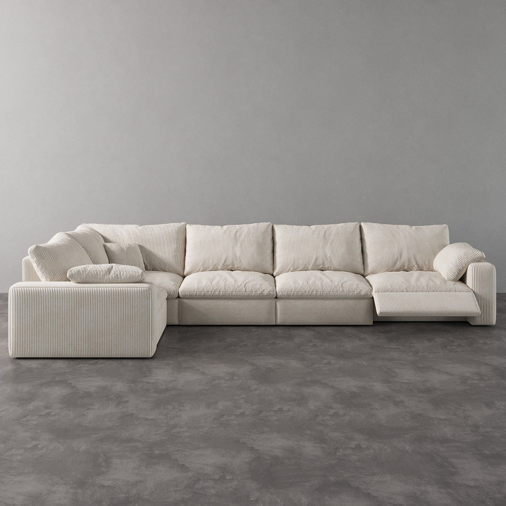 CloudLuxe L-Shape 5-Piece Modular Recliner Sectional