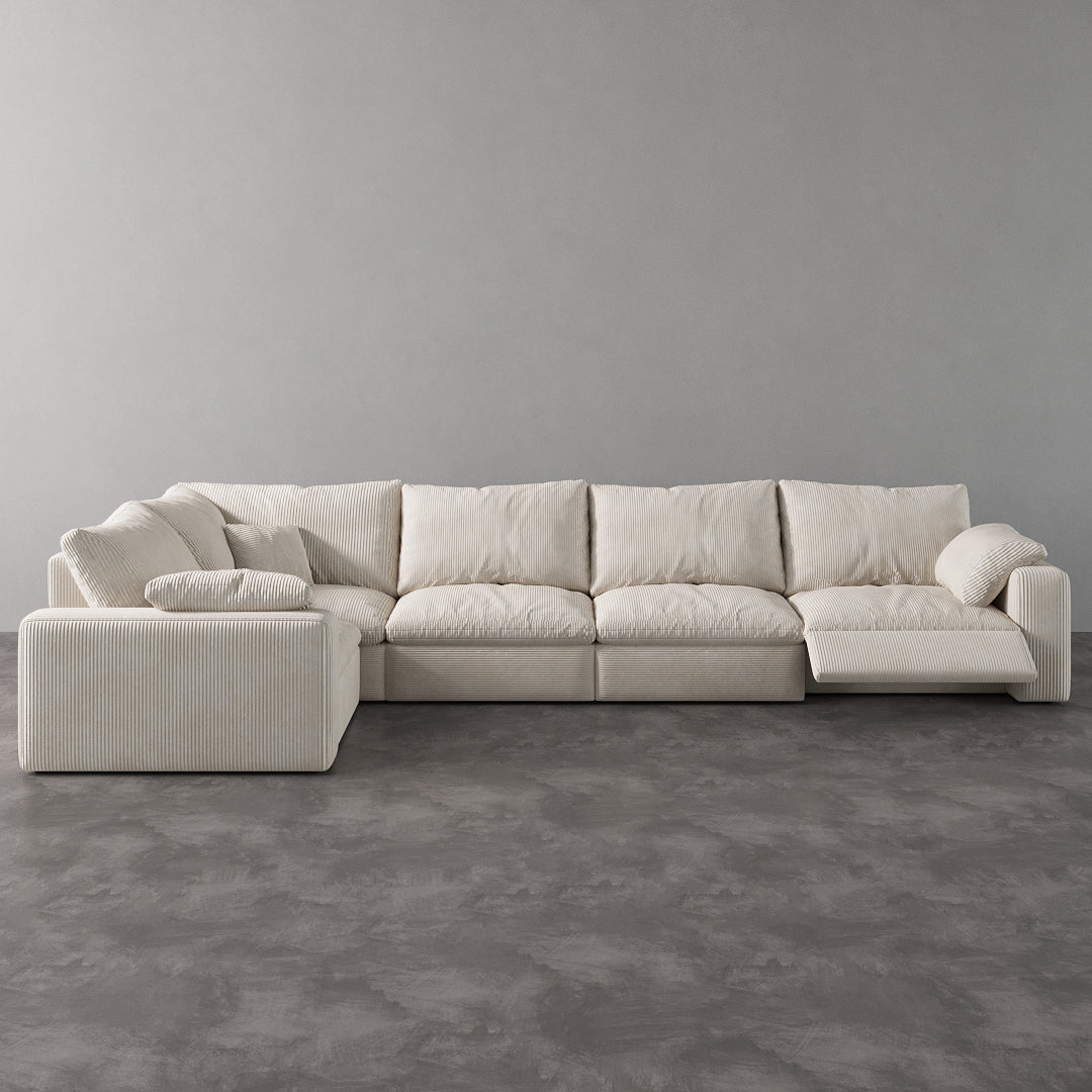 CloudLuxe L-Shape 5-Piece Modular Recliner Sectional