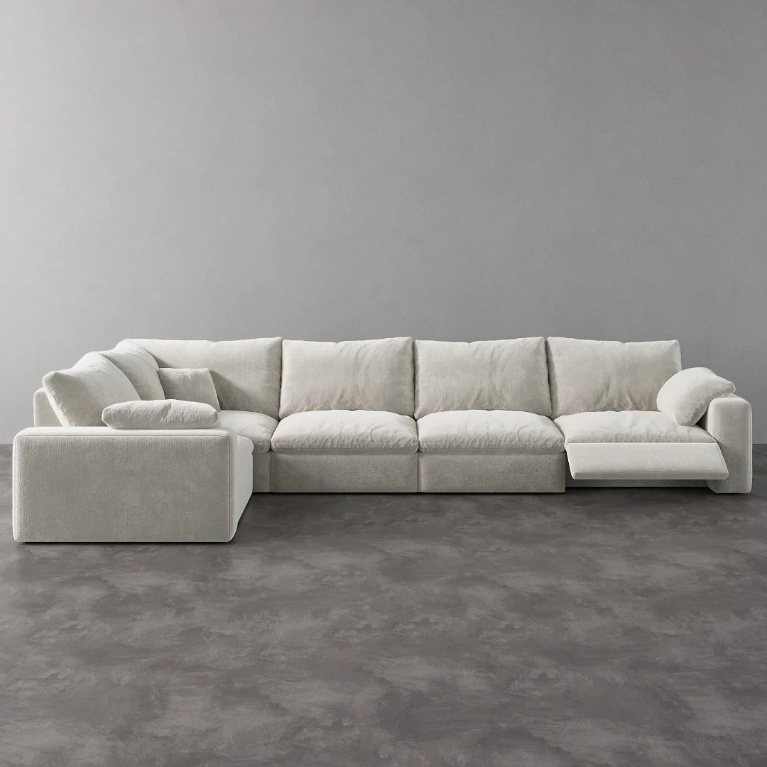CloudLuxe L-Shape 5-Piece Modular Recliner Sectional