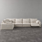 CloudLuxe L-Shape 5-Piece Modular Recliner Sectional-Corduroy