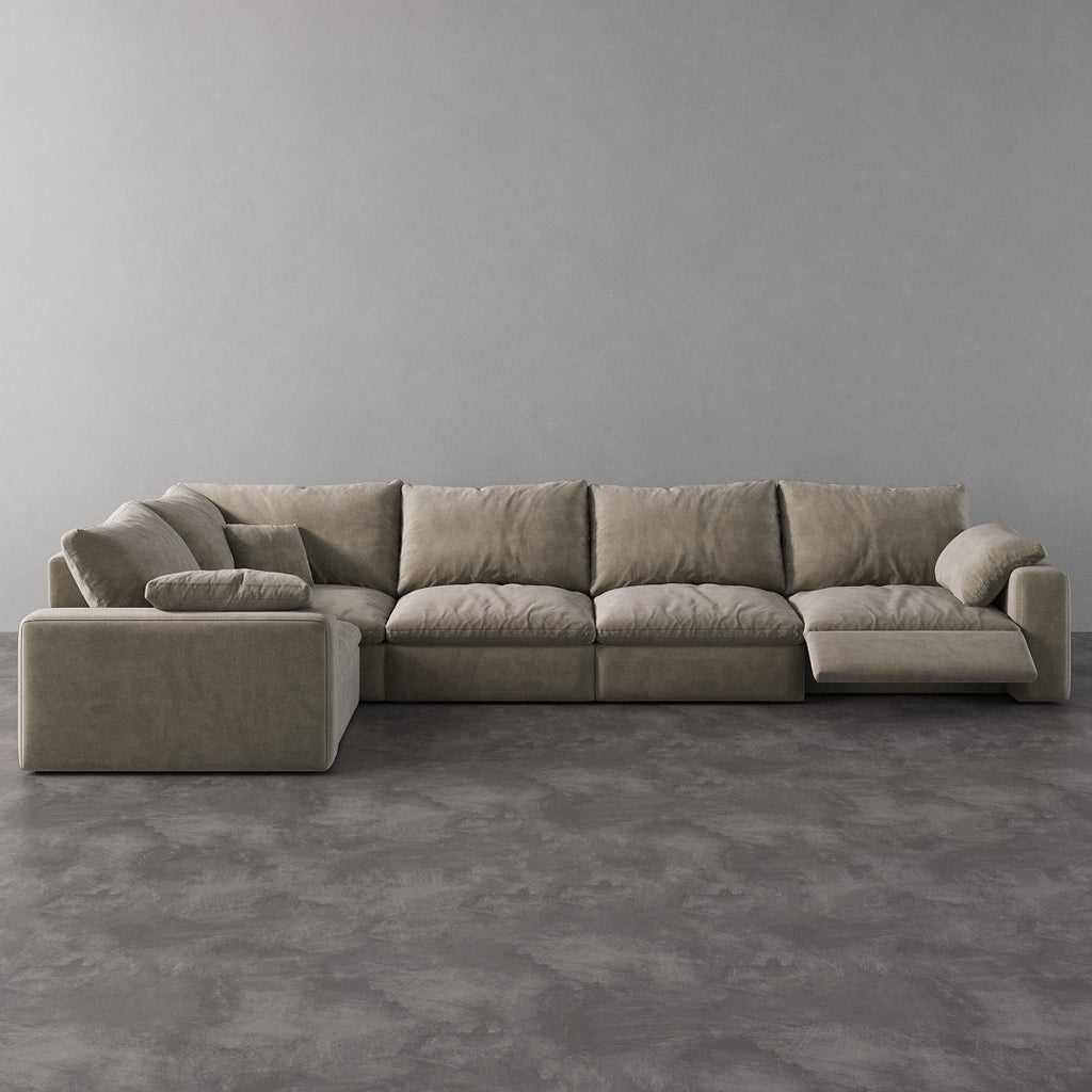 CloudLuxe L-Shape 5-Piece Modular Recliner Sectional