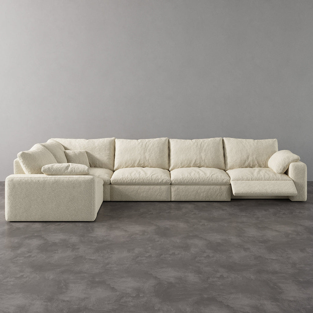 CloudLuxe L-Shape 5-Piece Modular Recliner Sectional