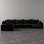 CloudLuxe L-Shape 5-Piece Modular Recliner Sectional-Bouclé