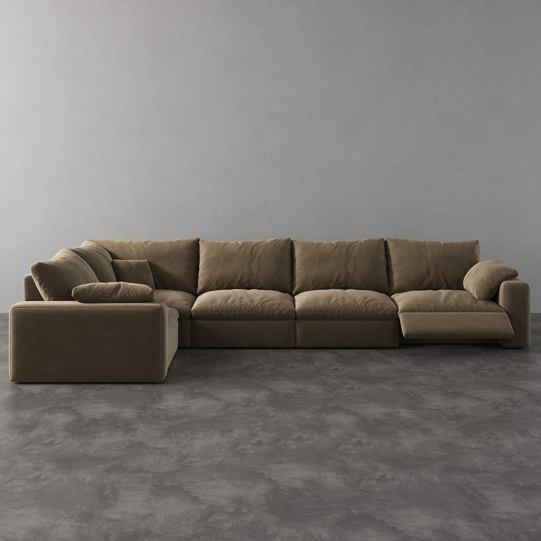 CloudLuxe L-Shape 5-Piece Modular Recliner Sectional
