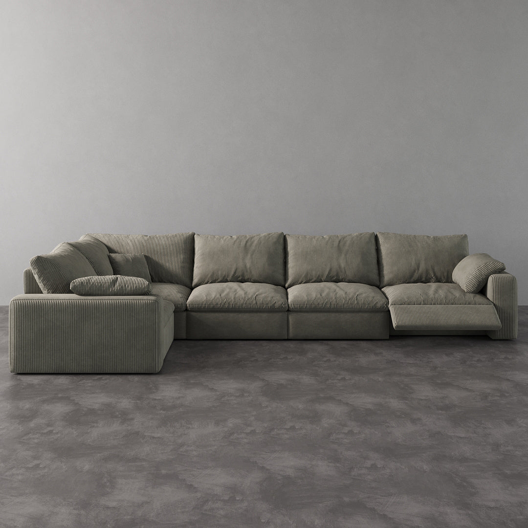 CloudLuxe L-Shape 5-Piece Modular Recliner Sectional