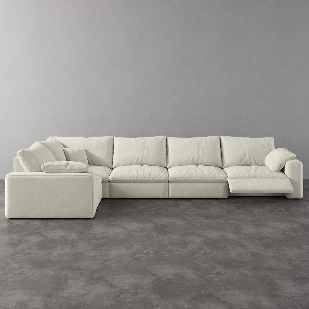 CloudLuxe L-Shape 5-Piece Modular Recliner Sectional