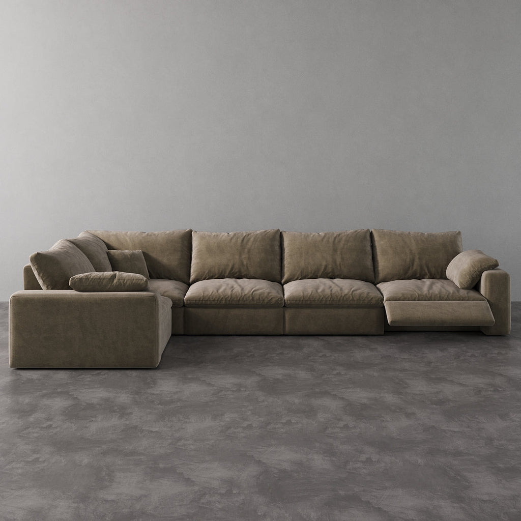 CloudLuxe L-Shape 5-Piece Modular Recliner Sectional