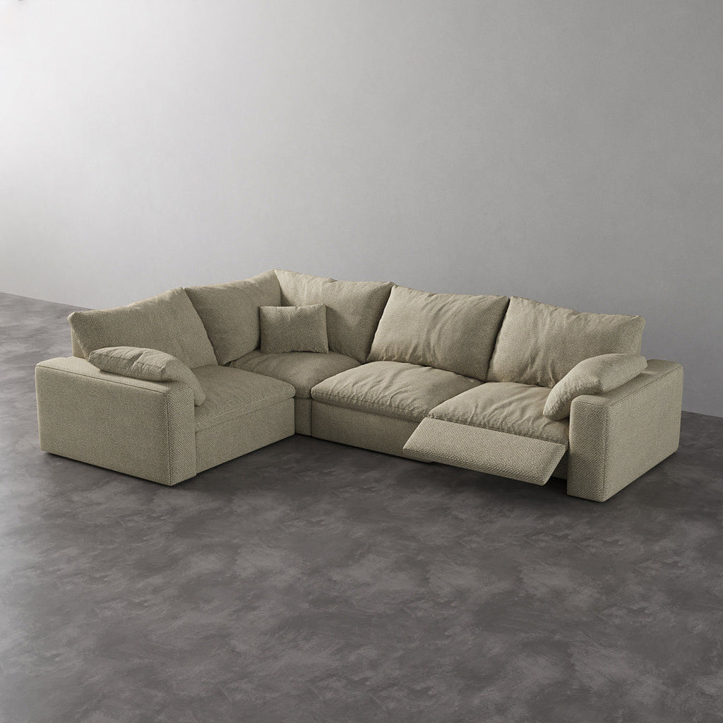 CloudLuxe L-Shape 4-Piece Modular Recliner Sectional